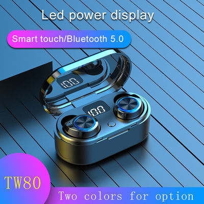 La transmisión 10m TW80 de la pantalla LED impermeabiliza los auriculares de botón inalámbricos de Bluetooth