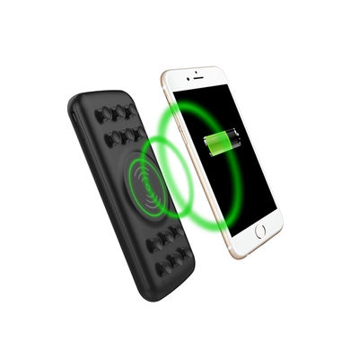 Banco inalámbrico del poder de la carga de la ventosa 10000mAh 9V 2A