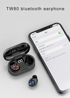 La transmisión 10m TW80 de la pantalla LED impermeabiliza los auriculares de botón inalámbricos de Bluetooth