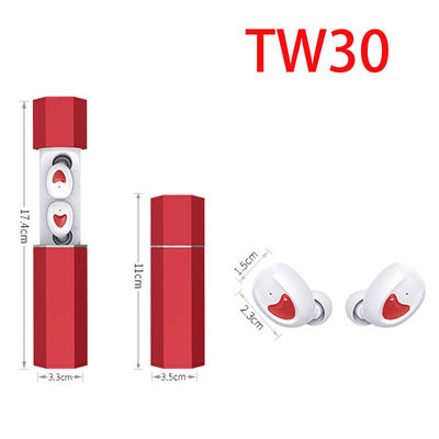 Auriculares internos inalámbricos Bluetooth de la voz activa del auricular estéreo del ayudante TW30