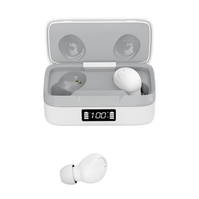 Auriculares de botón inalámbricos de carga magnéticos de Bluetooth de los deportes del indicador digital 39m m