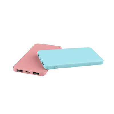 Banco ultra delgado de goma del poder de la capa 5000mAh para el teléfono móvil