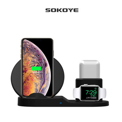 3 en 1 cargador inalámbrico los 8cm portátil para la serie del reloj de Apple