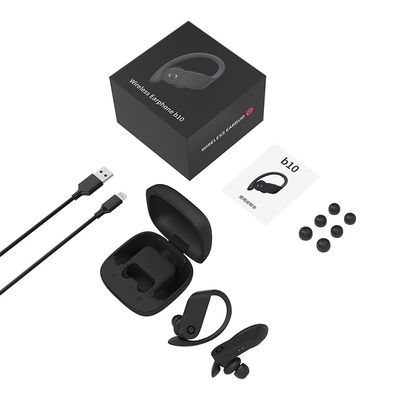 Auriculares de botón inalámbricos ligeros impermeables del gancho para el oído 500mAh
