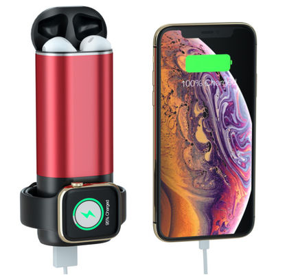 3 en 1 banco inalámbrico 15W 5200mAh del poder del cargador de Multifuntional