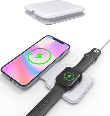 Super Slim 15W plegable 2 en 1 cargador inalámbrico del dúo de Magsafe