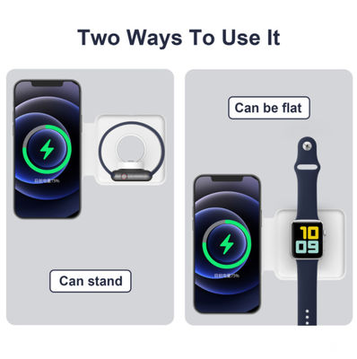 15W 2 en 1 cargador inalámbrico del dúo de Magsafe para el iPhone 12
