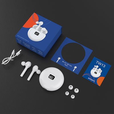 TW13 50mAH de alta fidelidad Bluetooth inalámbrico en auriculares de botón del oído