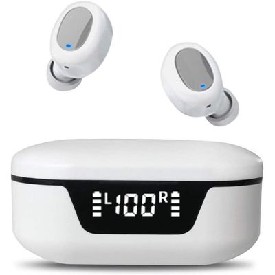 Auriculares de botón inalámbricos ligeros del gimnasio TW16 de control de tacto para el teléfono móvil
