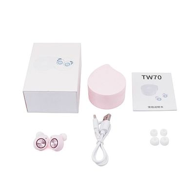 Auriculares de botón inalámbricos verdaderos del SBC AAC 123db TWS Bluetooth con el caso de carga