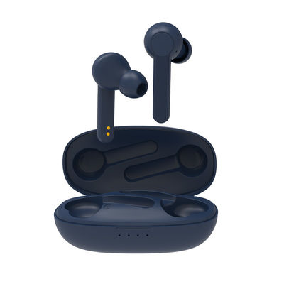 Auriculares de botón inalámbricos Bluetooth ergonómico de los gemelos de RoHs el 15m del CE 5,0 auriculares