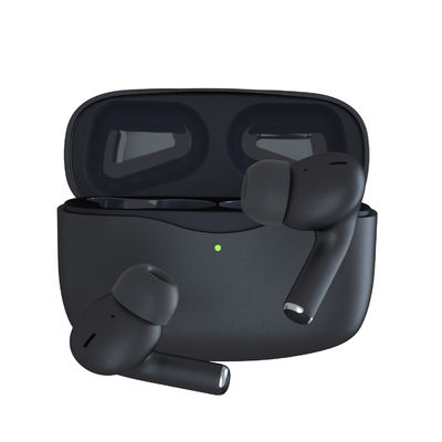 Capacidad inalámbrica de los auriculares de botón 35dB 500mAh de Bluetooth de la cancelación de ruido de V5.0 TWS