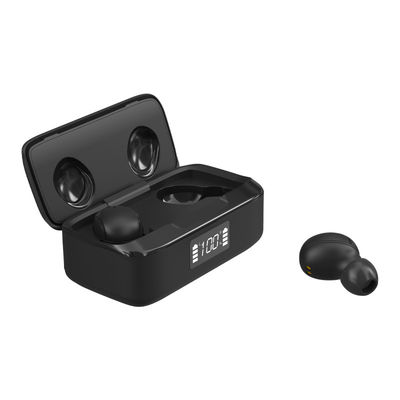 Auriculares inalámbricos de la ANC Bluetooth de los auriculares de botón impermeables de la pantalla LED 18D Ipx7
